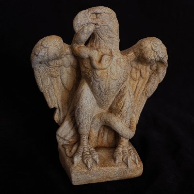 London Minories Roman eagle & snake, replica