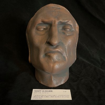 Direct anterior view of the effigy illustrating the distinct facial asymmetry.