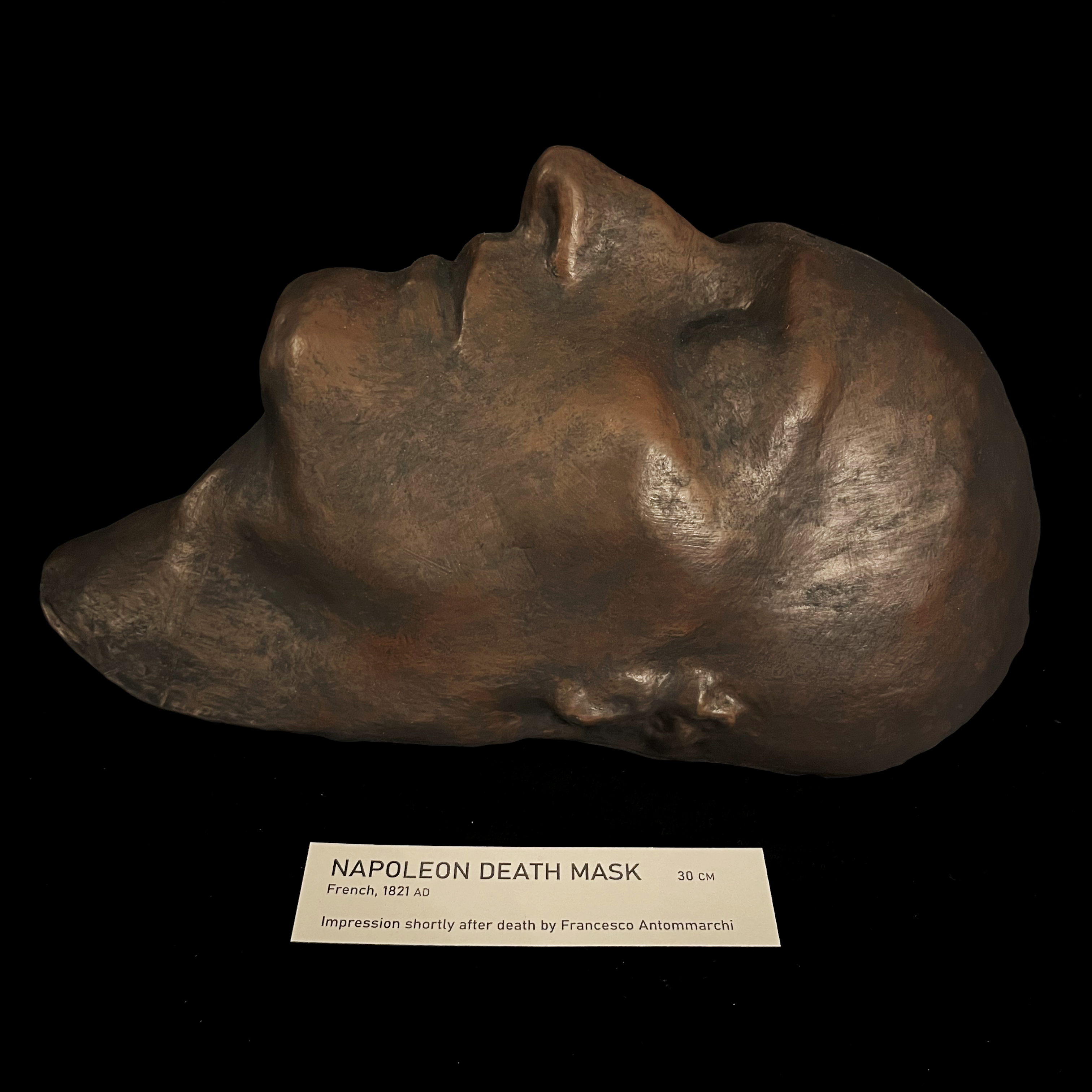 Napoleon Bonaparte death mask replica (1821)