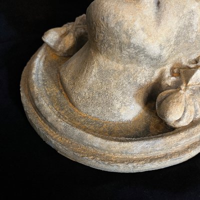 Close-up of the lower chin and neck.