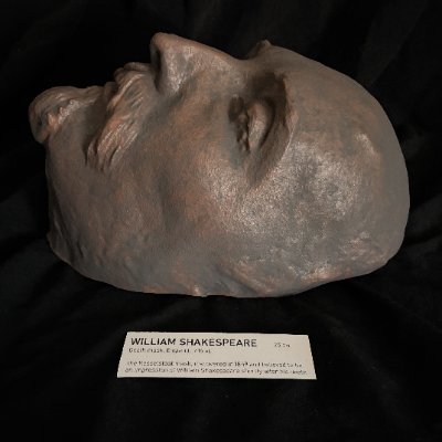 Shakespeare death mask replica (1616)