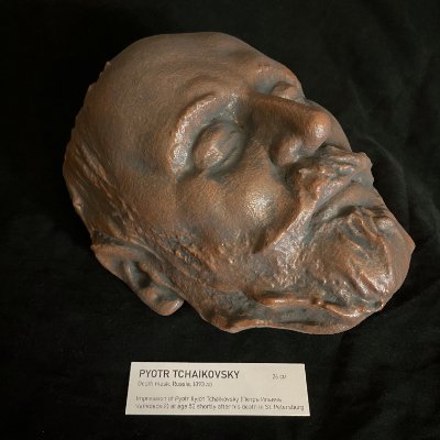 Tchaikovsky death mask replica (1893)