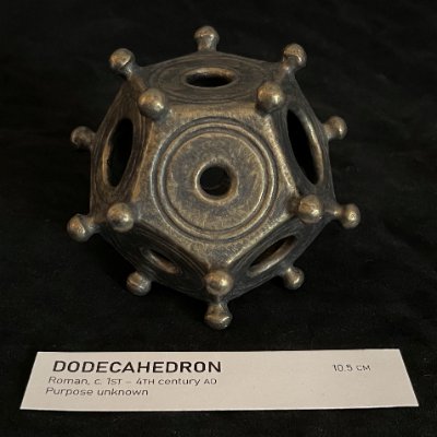 Museum-grade Roman dodecahedron replica