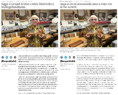 Screenshot of a digital publication detailing the historical timeline of the UN Gavel of Thor.